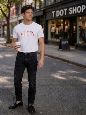 VALENTINO VLTN Logo Tee  T-shirt